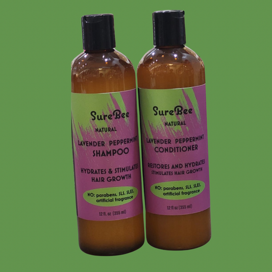 Lavender Peppermint Shampoo and Conditioner (achieve best result if use together