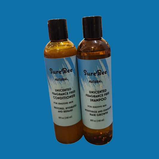 Unscented Fragrance Free Shampoo And conditioner  (12 0z) ( Gives better  result if use together)
